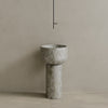Veso Handcrafted Stone Pedestal Sink