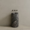 Rivio Handcrafted Fluted Stone Pedestal Sink