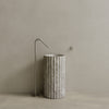Cavo Handcrafted Fluted Stone Pedestal Sink