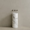 Colva Handcrafted Stone Pedestal Sink