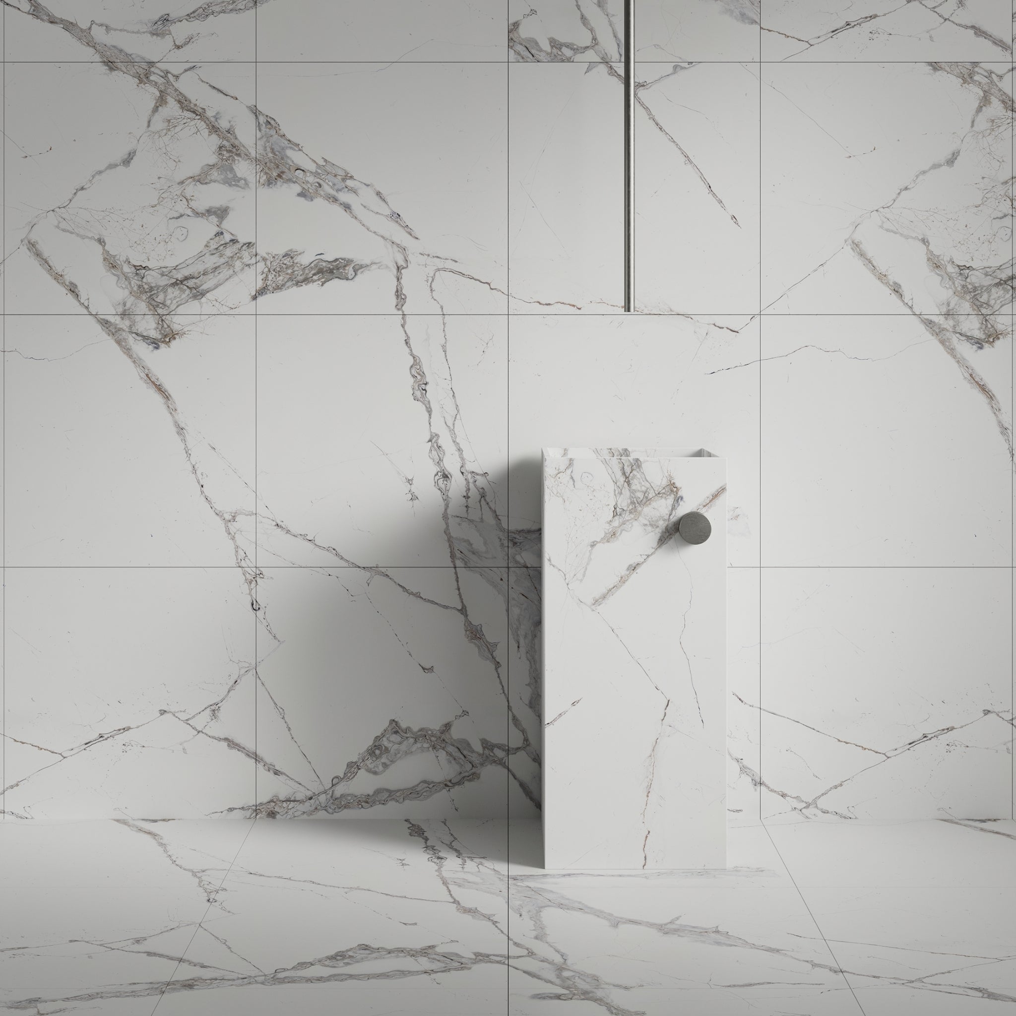 Calacatta White Natural Stone Honed Marble Tile