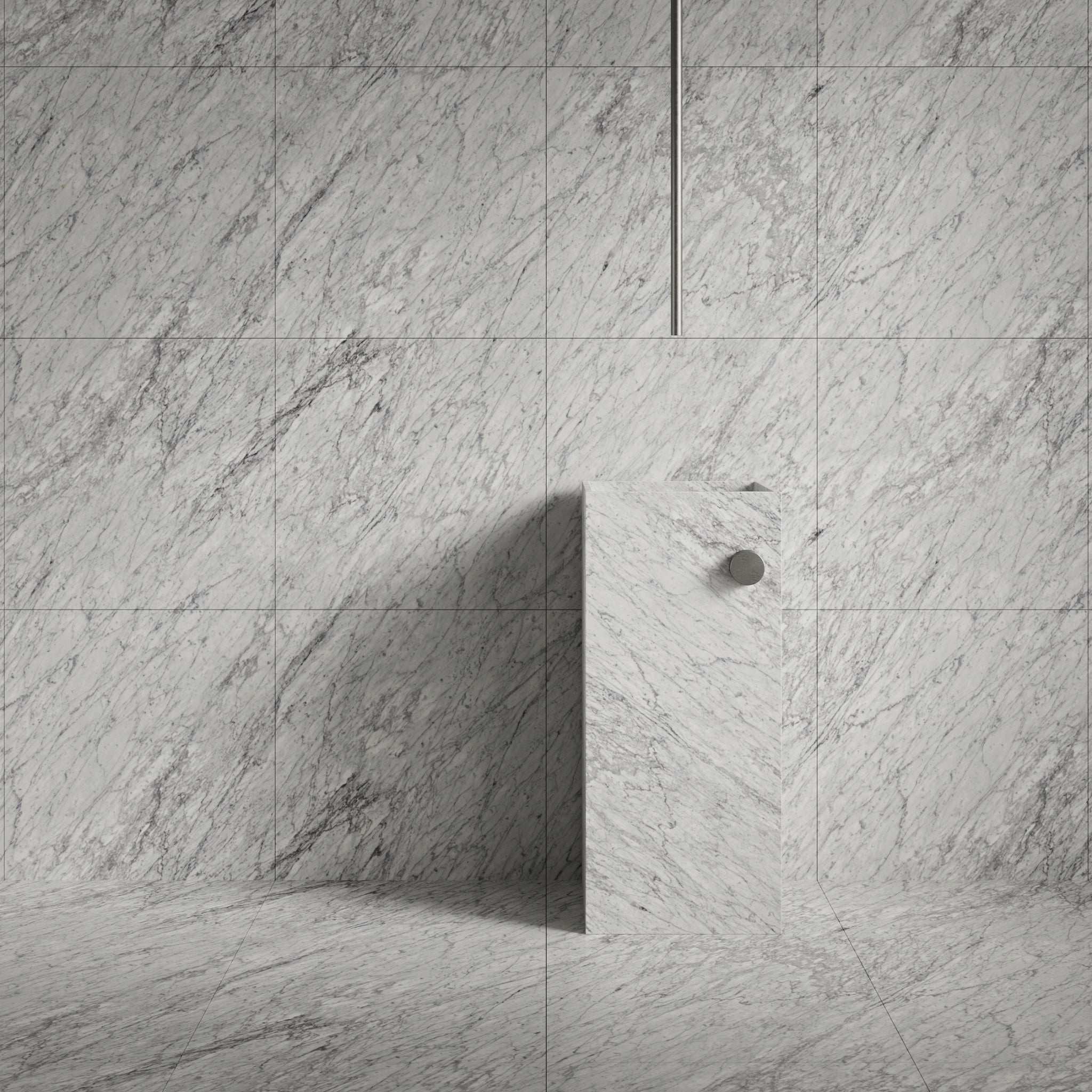 Carrara Natural Stone Honed Marble Tile
