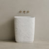 Ovola Handcrafted Stone Pedestal Sink