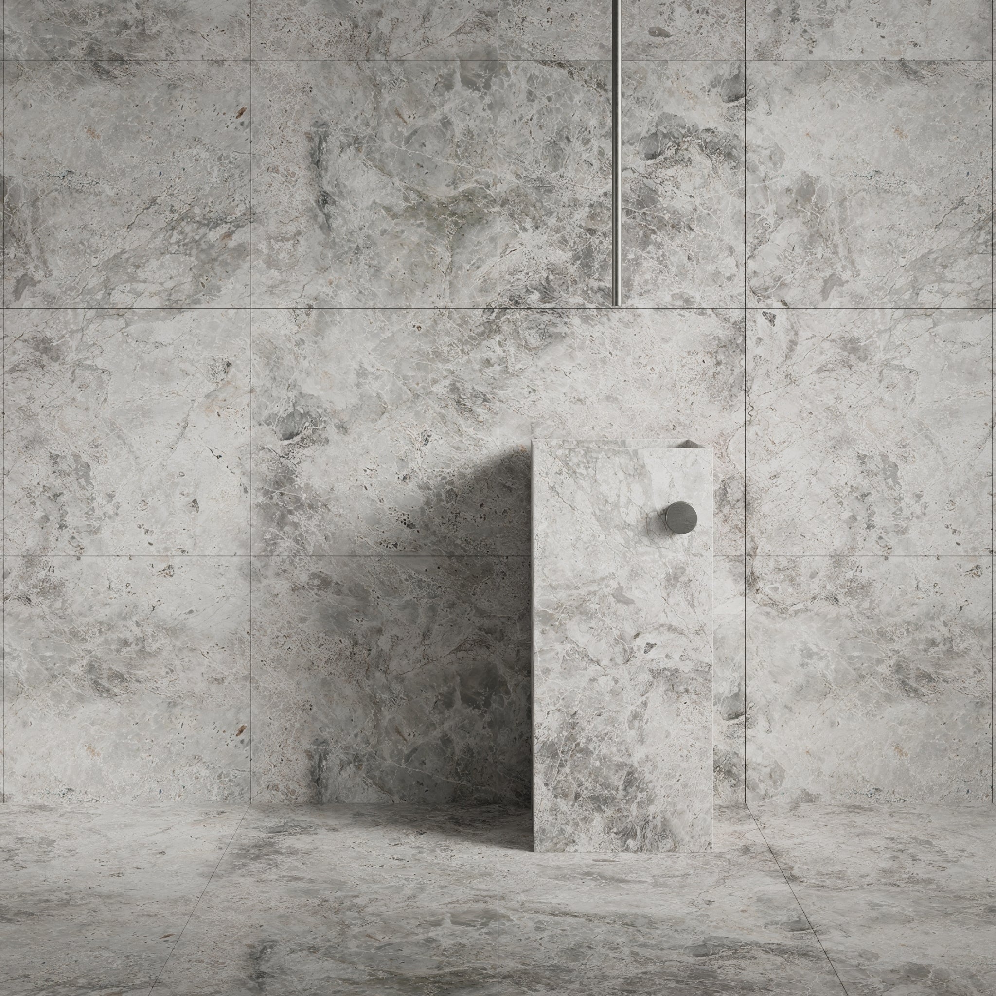 Cloud Gray Natural Stone Honed Marble Tile
