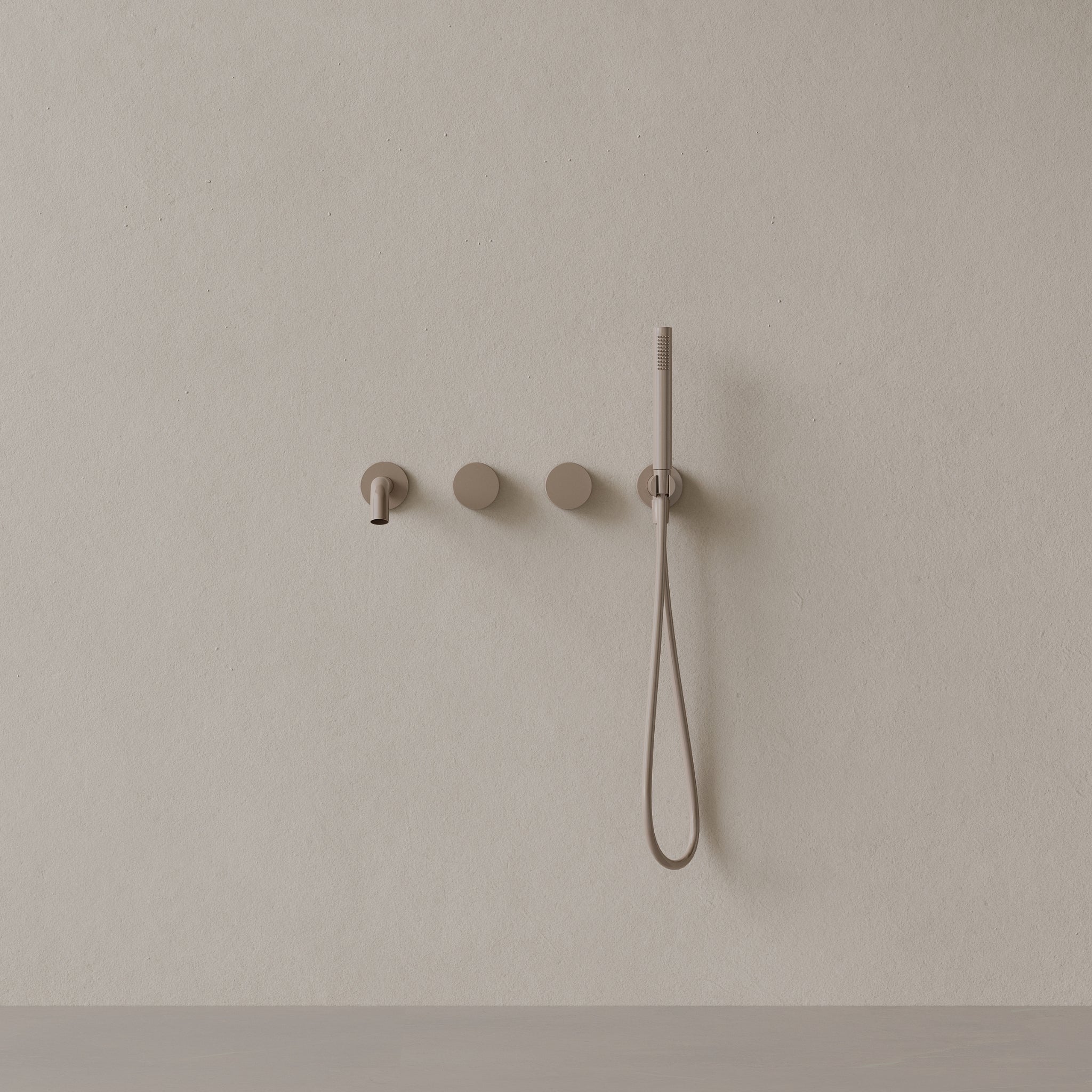 Modern Curved Spout Wall-mounted Bathtub Filler
