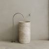 Rotundi Handcrafted Stone Pedestal Sink