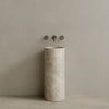 Colva Handcrafted Stone Pedestal Sink
