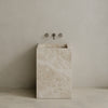 Quattro Handcrafted Stone Pedestal Sink
