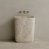 Ovola Handcrafted Stone Pedestal Sink
