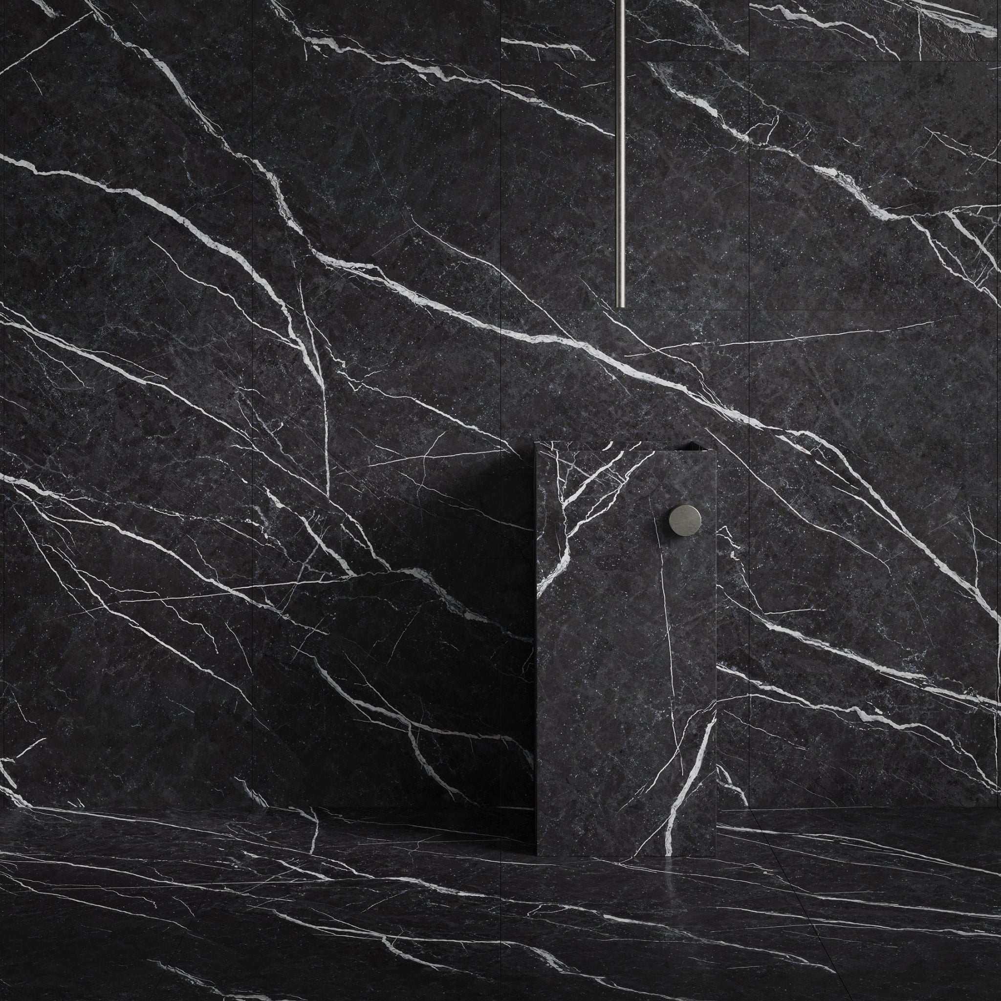 Nero Marquina Natural Stone Honed Marble Tile