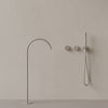 Modern High Arc Floor-mounted Bathtub Filler