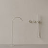 Modern High Arc Floor-mounted Bathtub Filler