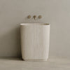 Ovola Handcrafted Stone Pedestal Sink