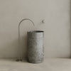 Rotundi Handcrafted Stone Pedestal Sink