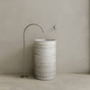 Rotundi Handcrafted Stone Pedestal Sink