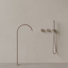 Modern High Arc Floor-mounted Bathtub Filler