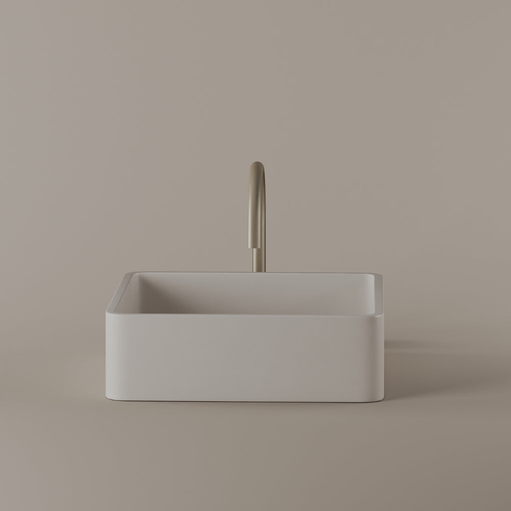 Square Concrete Vessel Sink 15