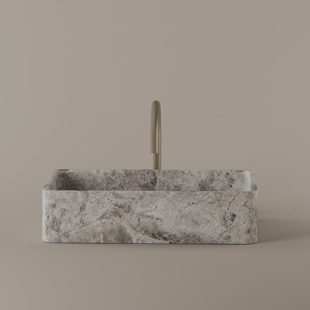 Rectangular Marble Vessel Sink 20