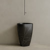 Fluvio Handcrafted Stone Pedestal Sink