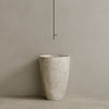 Fluvio Handcrafted Stone Pedestal Sink