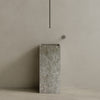 Quaro Handcrafted Stone Pedestal Sink