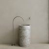 Rotundi Handcrafted Stone Pedestal Sink