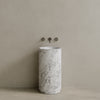 Rivio Handcrafted Fluted Stone Pedestal Sink