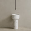 Veso Handcrafted Stone Pedestal Sink