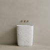 Ovola Handcrafted Stone Pedestal Sink