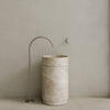 Rotundi Handcrafted Stone Pedestal Sink