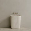 Ovola Handcrafted Stone Pedestal Sink