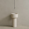Veso Handcrafted Stone Pedestal Sink
