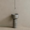 Veso Handcrafted Stone Pedestal Sink