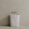 Ovola Handcrafted Stone Pedestal Sink