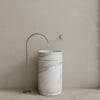 Rotundi Handcrafted Stone Pedestal Sink