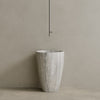 Fluvio Handcrafted Stone Pedestal Sink