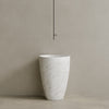 Fluvio Handcrafted Stone Pedestal Sink