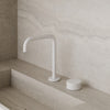 Modern Widespread Square Faucet with Knob-Style Controls