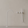 Modern High Arc Floor-mounted Bathtub Filler