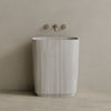 Ovola Handcrafted Stone Pedestal Sink