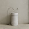 Rotundi Handcrafted Stone Pedestal Sink