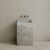 Quattro Handcrafted Stone Pedestal Sink