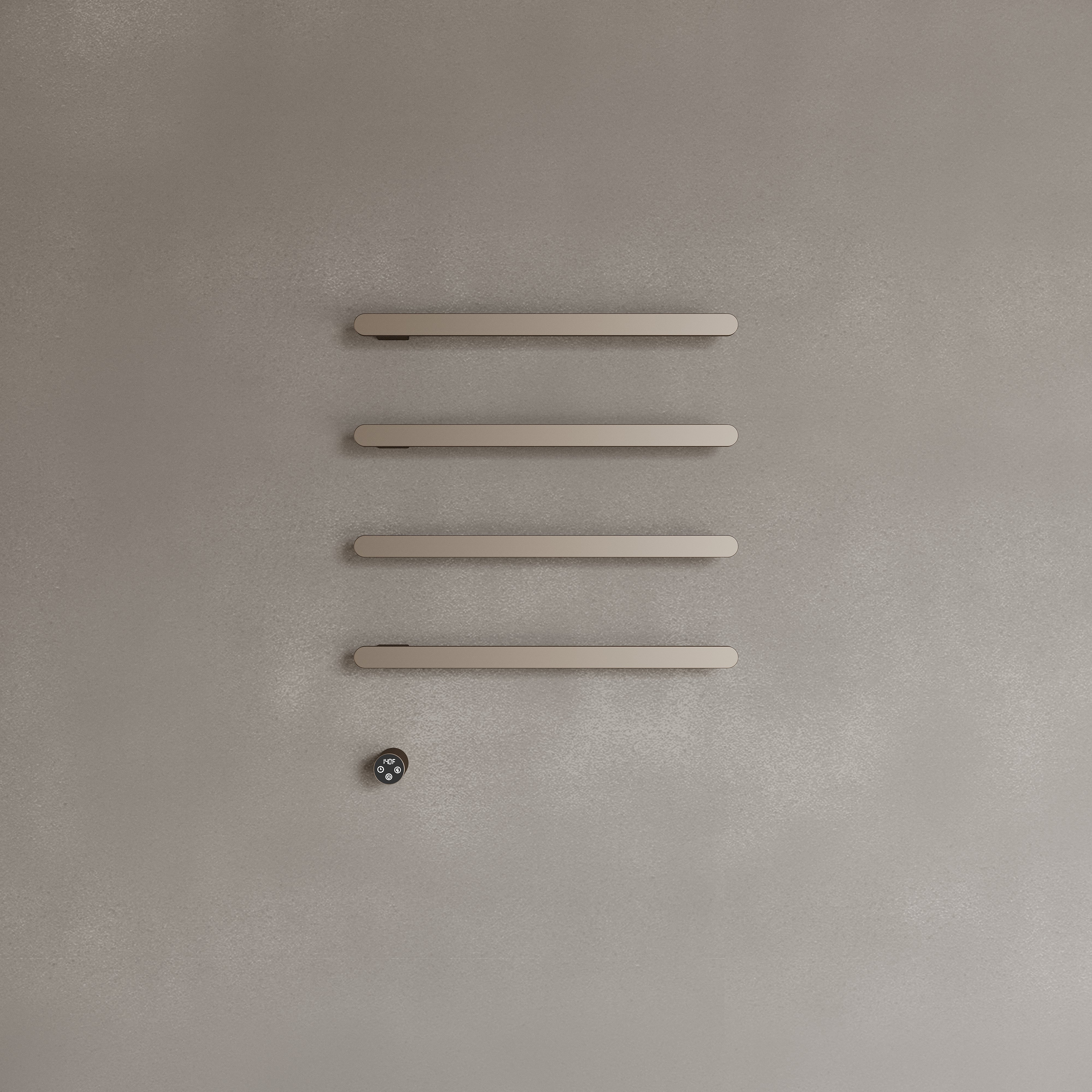 Wall-Mounted Heated Towel Rack – Modern Design with Digital Display