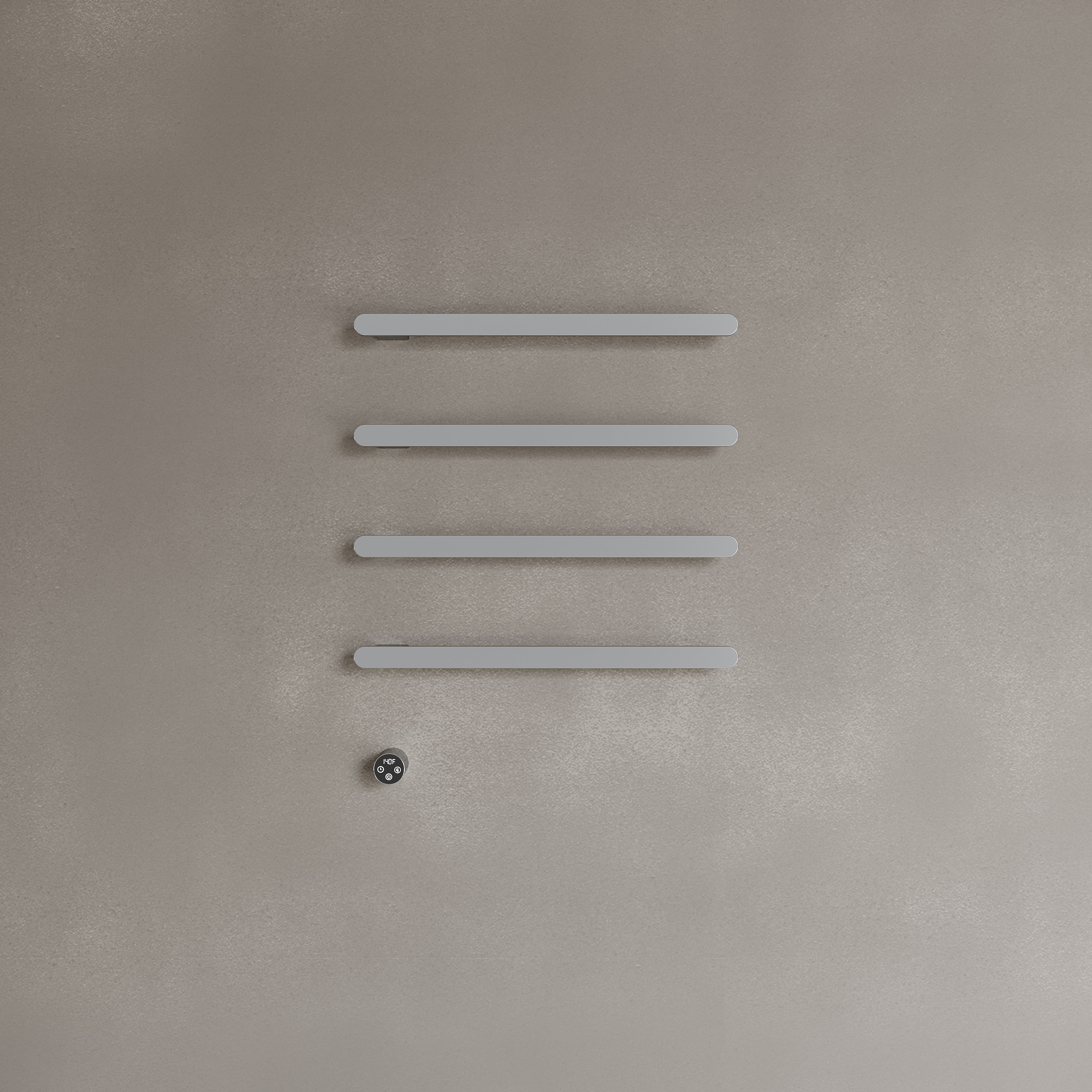 Wall-Mounted Heated Towel Rack – Modern Design with Digital Display