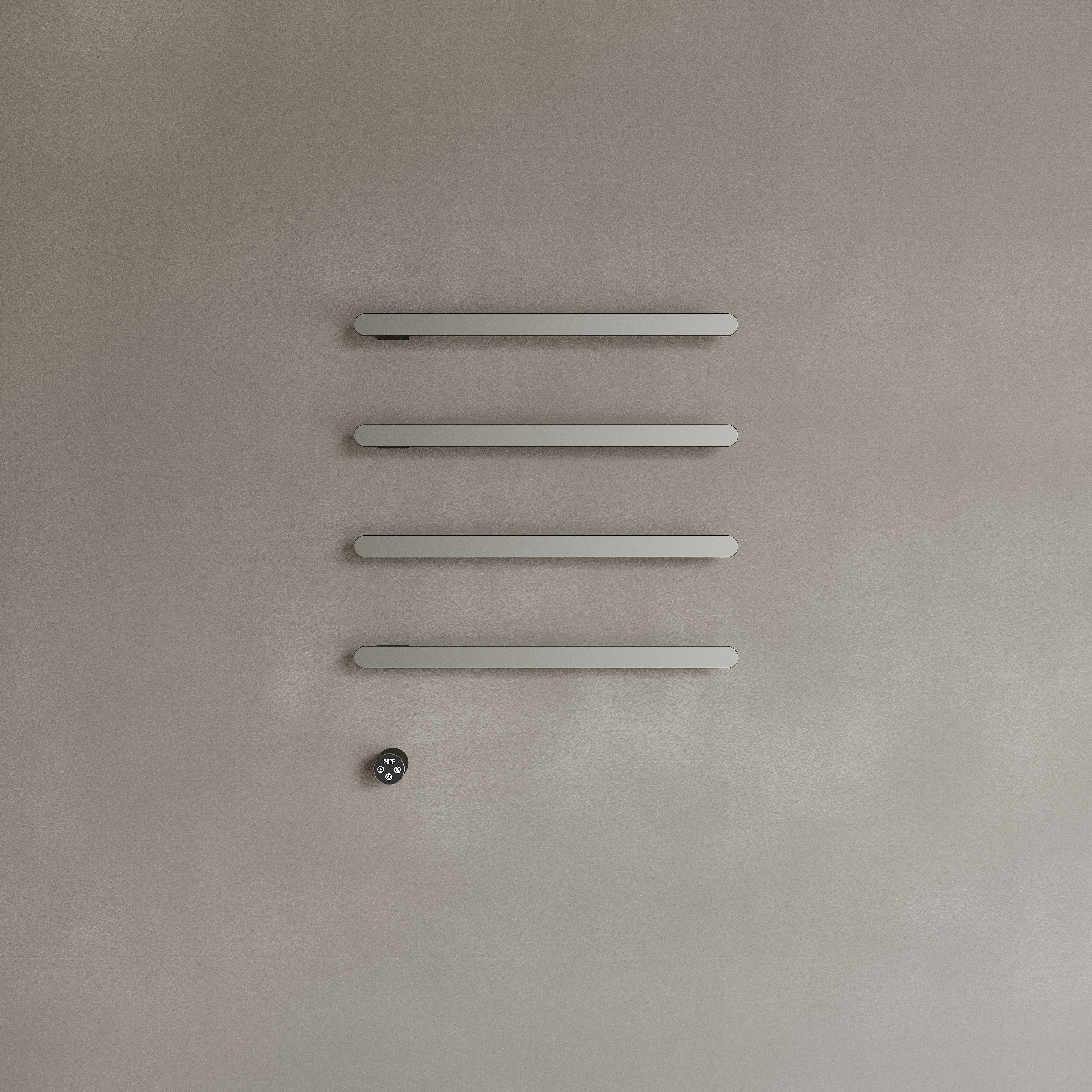 Wall-Mounted Heated Towel Rack – Modern Design with Digital Display
