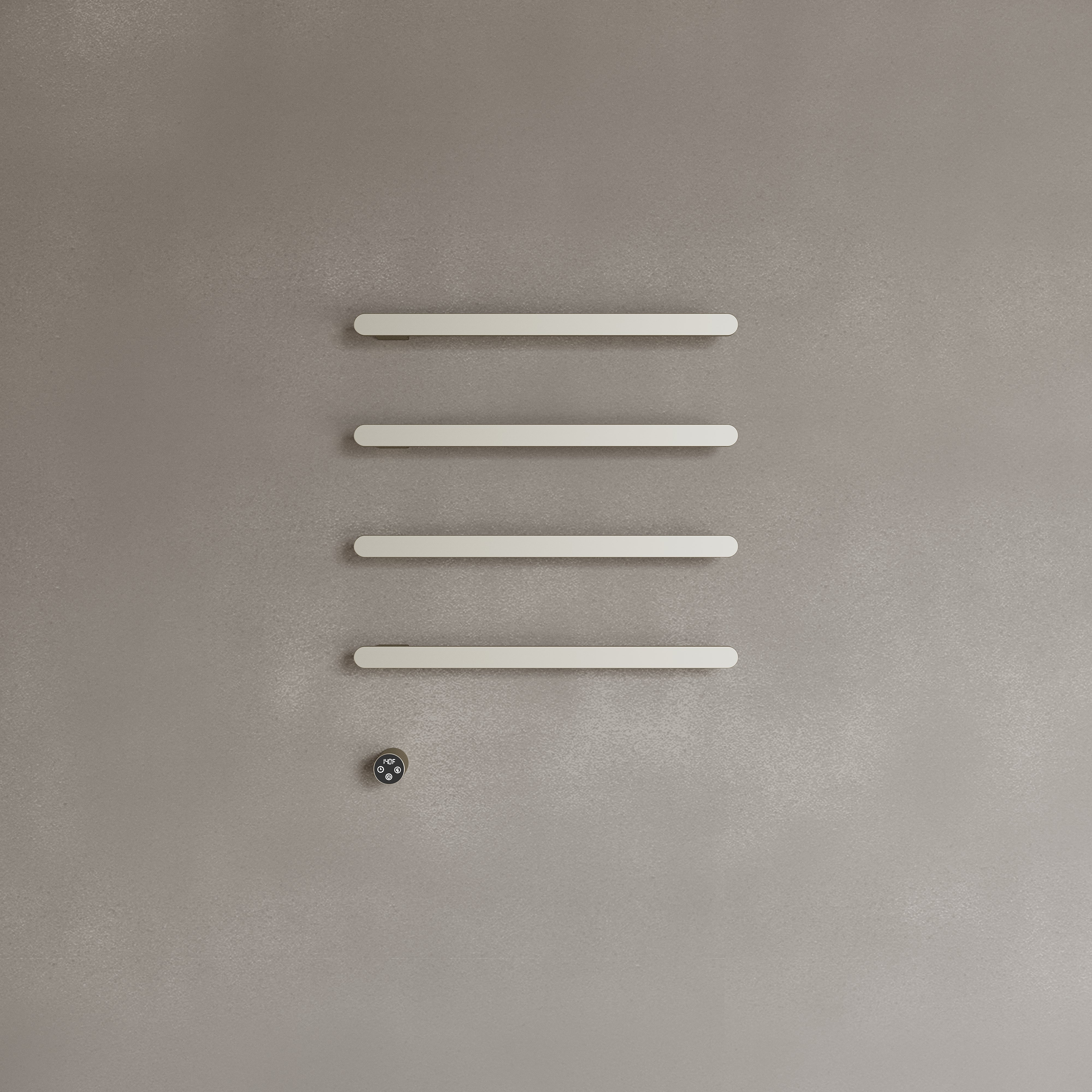 Wall-Mounted Heated Towel Rack – Modern Design with Digital Display
