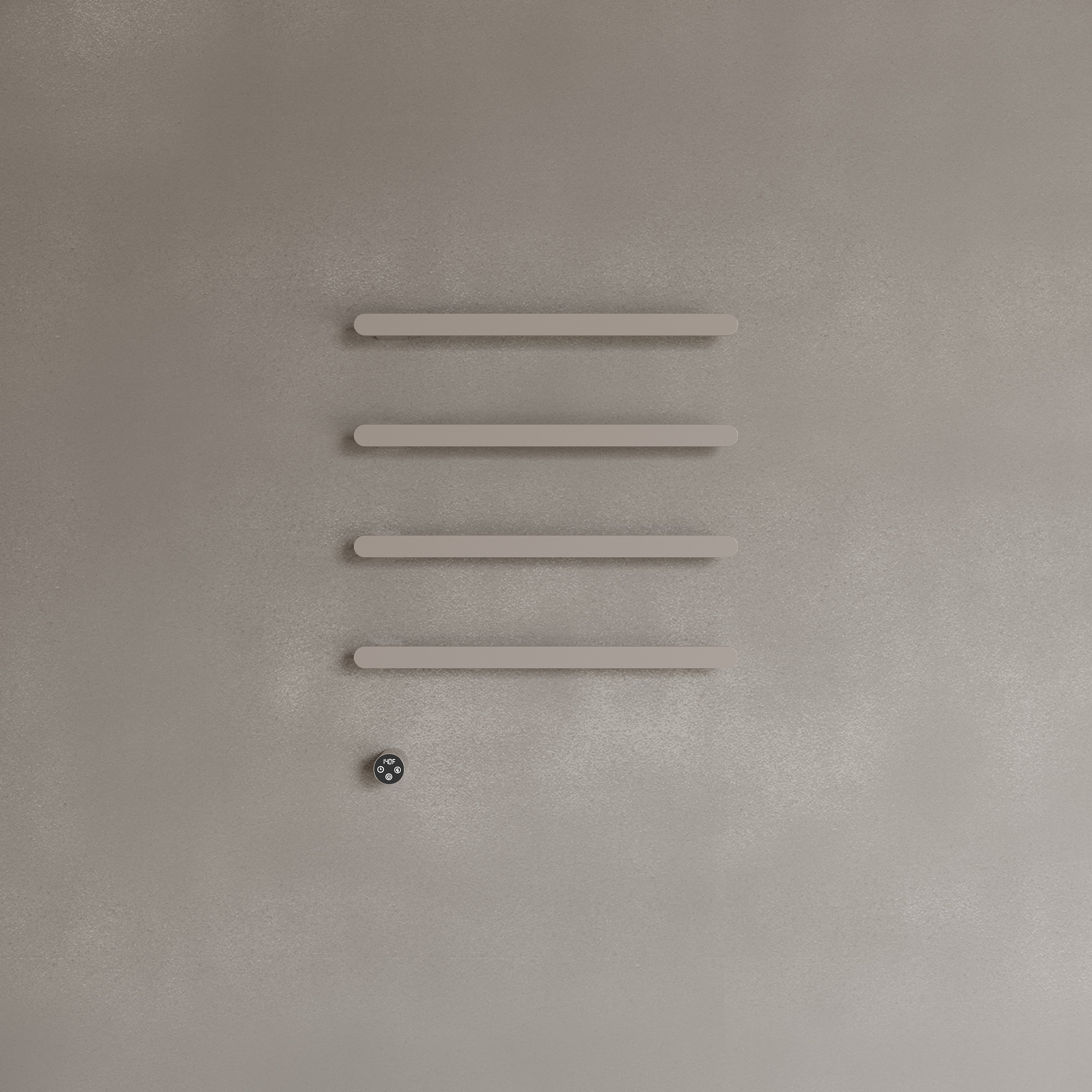 Wall-Mounted Heated Towel Rack – Modern Design with Digital Display