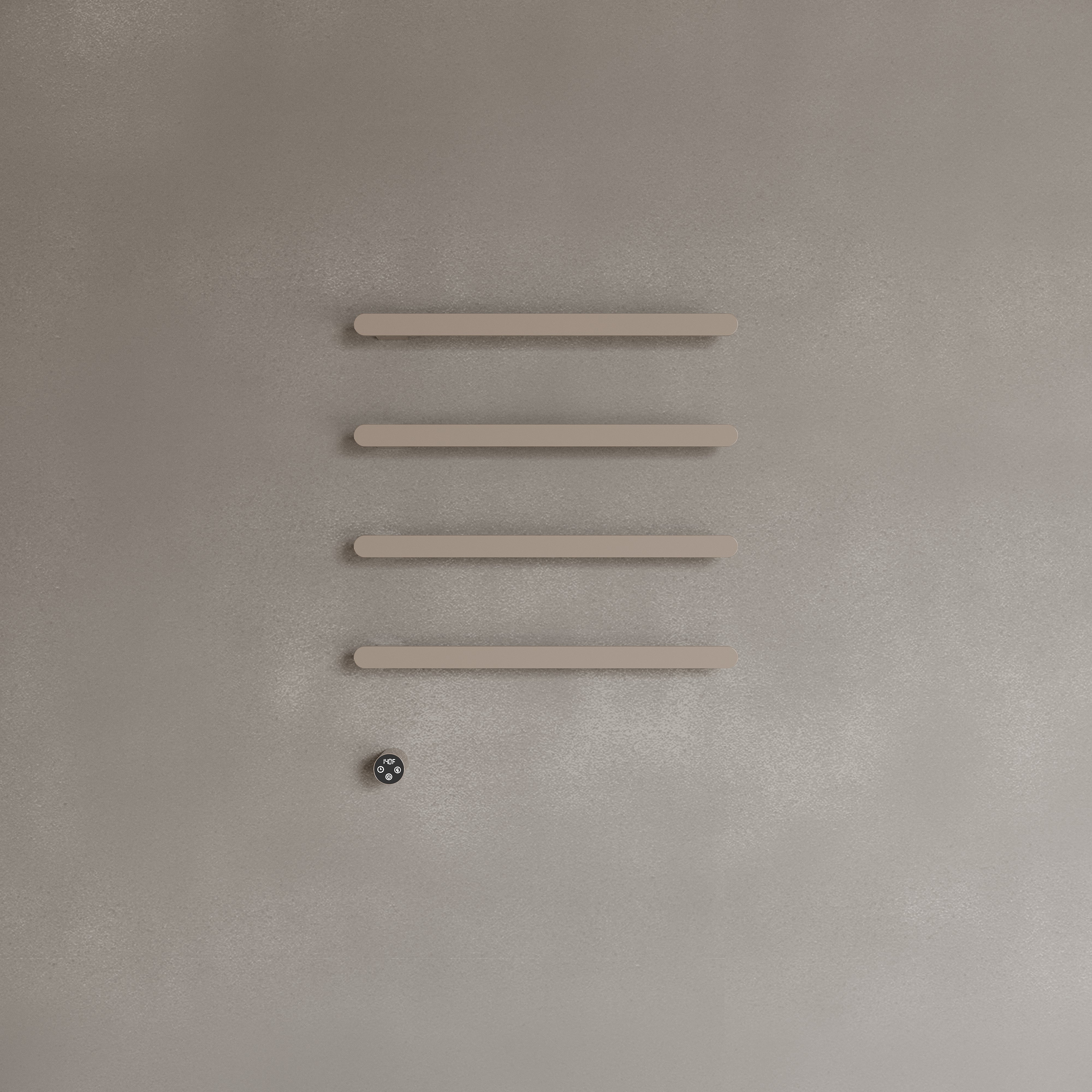 Wall-Mounted Heated Towel Rack – Modern Design with Digital Display