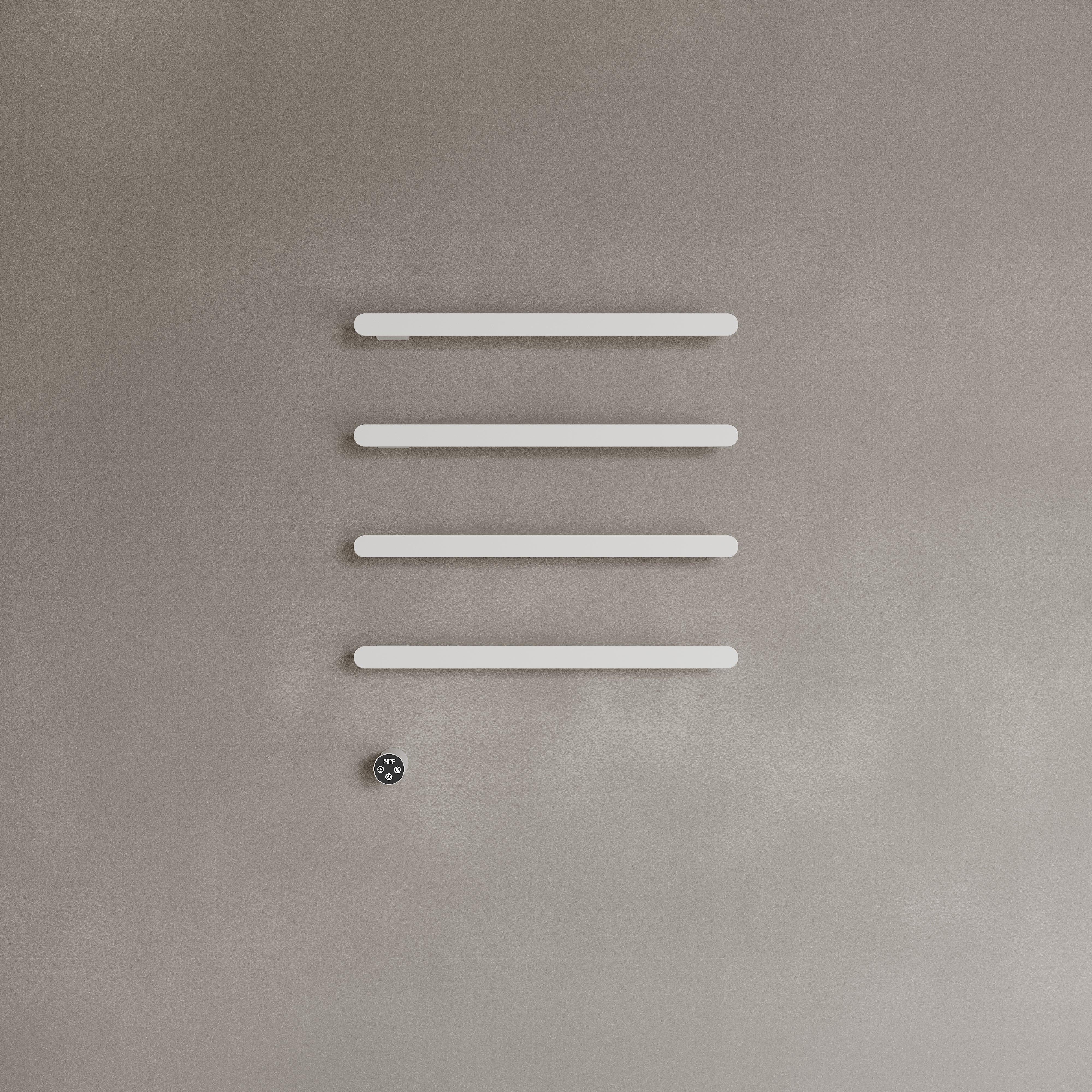 Wall-Mounted Heated Towel Rack – Modern Design with Digital Display